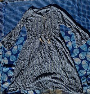 Striped Long Sleeve Casual Dress