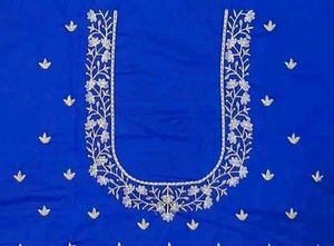 Embroidered Green Blouse piece