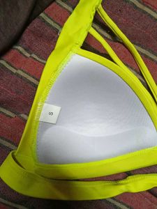 yellow Small Size bikini bra