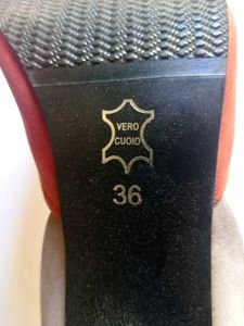 Orange Pointed Heels