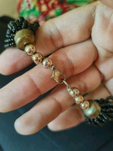 Black And Gold Layered Necklace