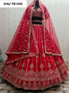 Elegant Red Bridal Lehenga