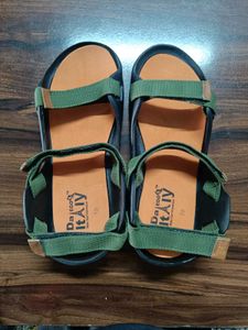 DaEgo Italy Green Canvas Sandals