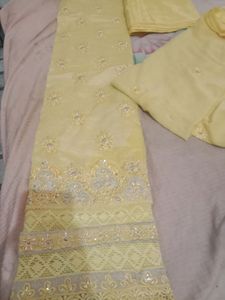 yellow suit material