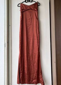 Brown Elegant Slip Dress