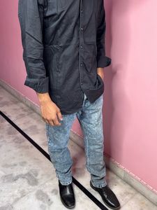 full pair of jeans and shirt