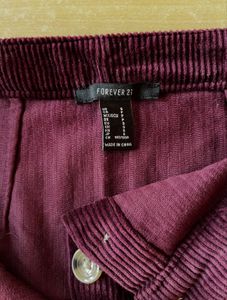 Corduroy Mini Skirt