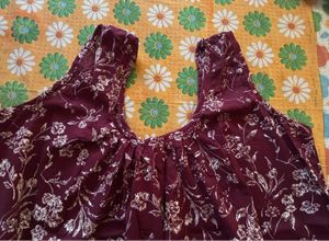 Floral Print Cotton Nighty Combo