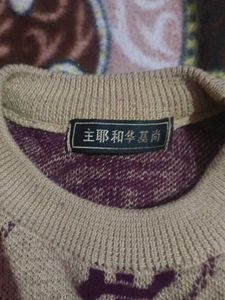 Patterned Knit Pullover