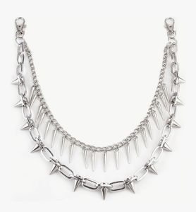 Spiked Chain Punk Waist Belt