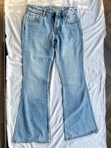 Bootcut Denim Jeans With Tag