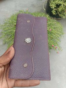 💜Purple Floral Button Wallet 🌸