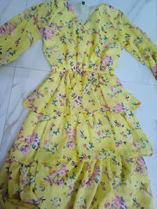 Frock In Pretty Yellow Colour In Size Small