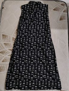Cute Cat Print Dress