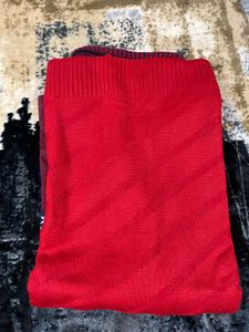Stylish Red Pullover Sweater