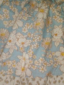 Blue Floral Dress For Kids