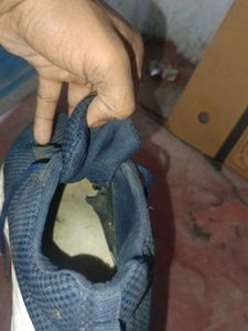Navy Blue Mesh Sneakers