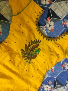 Yellow Embroidered Kurta