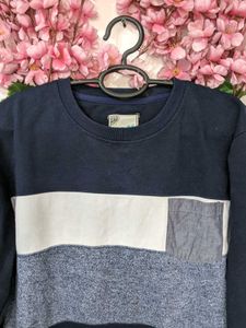 Blue Round Neck Sweater