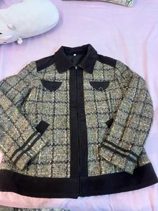 Tweed Plaid Jacket