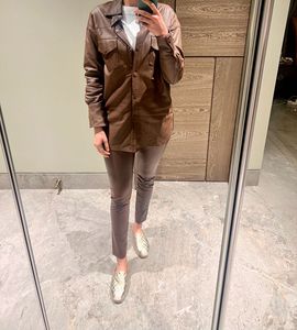 Leather Shirt With Belt