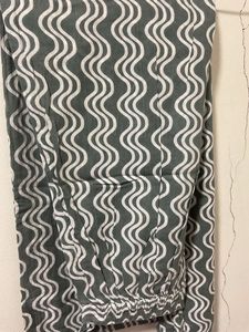 Grey And White Plazo