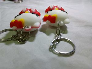2 Sanrio Red Hello Kitty Keychain bff kawaii gift