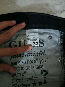 Men Black Guess Premium Jeans