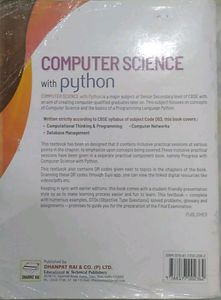 Computer Science With Python By Sumita Arora.