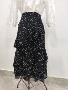 Polka Dot Ruffle Skirt