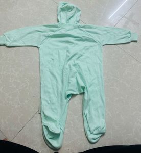 Baby Blue Hooded Romper