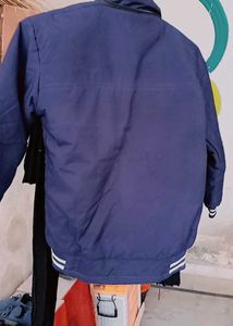 Vintage Navy Blue Bomber Jacket