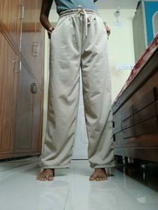 Beige Casual Pants