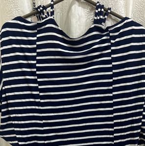 Striped Open-Back Top