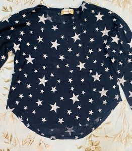 Star Print Pullover
