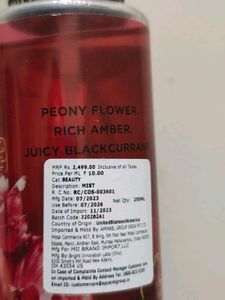 Victoria&#39;s Secret Peony Amber Fragrance Mist