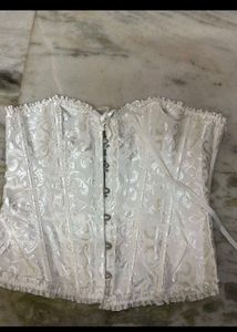 Elegant White Corset Top