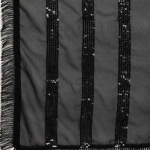Black georgette Saari