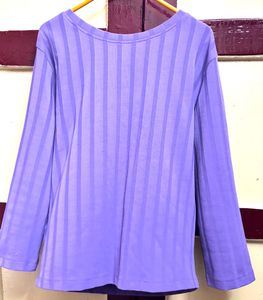 Purple Striped Top