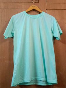 Light Blue T-Shirt 👕 With Shorts 🩳- Casual Basic