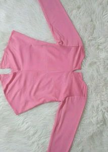 Cute Pink with glitter Toddler Top (wore once)