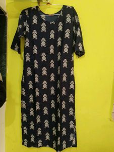 Red And Blue Pack Of Two Printed Casual Kurti