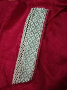 Red Readymade Saree Blouse