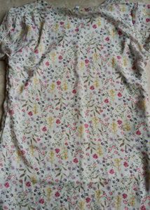 White Floral Top