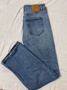 Only Brand Blue Straight Fit Denim