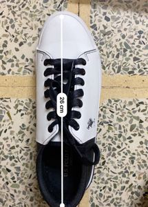 US Polo Men Black &amp; White Sneakers