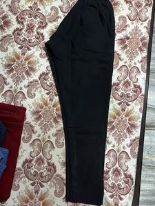 Black denim jeggings