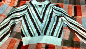 Striped V-Neck Sweater