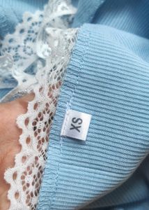 Blue Lace Coquette Top 🎀