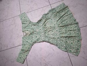 pure cotton short anarkali kurti